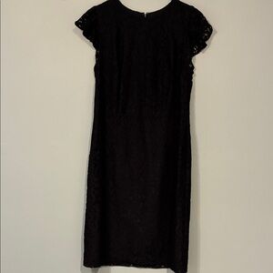 Ann Taylor Factory Elegant Black Midi Dress